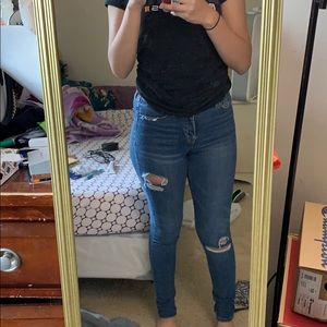 aeropostale high waisted ankle jagging